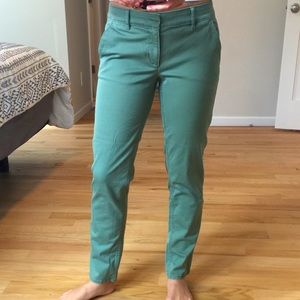 LOFT Green Chinos
